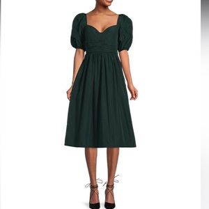 ANTONIO MELANI Dark Green Midi Dress
